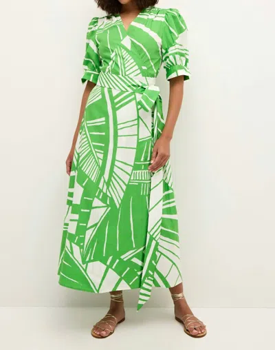 Marie Oliver Rita Wrap Midi Dress In Verdant In Green