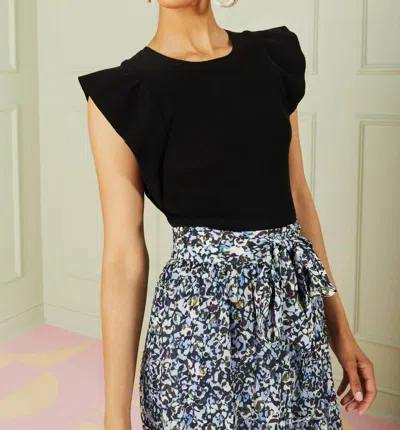 Marie Oliver Rory Top In Black In Multi