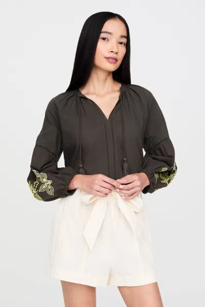 Marie Oliver Royce Blouse In Citronella