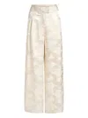 Marie Oliver Rudy Palm Tree-print Trousers In Neutral