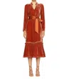 MARIE OLIVER RUTHIE DRESS IN CHESNUT