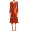 Shop Marie Oliver Ruthie Dress In Chestnut In Pink