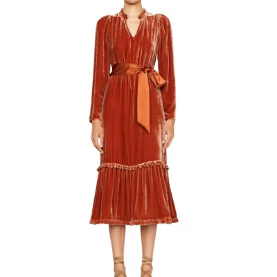 Marie Oliver Ruthie Dress In Chestnut