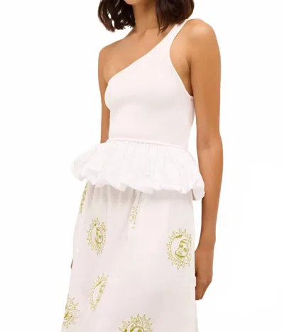 MARIE OLIVER RUTHIE TOP IN COOL WHITE