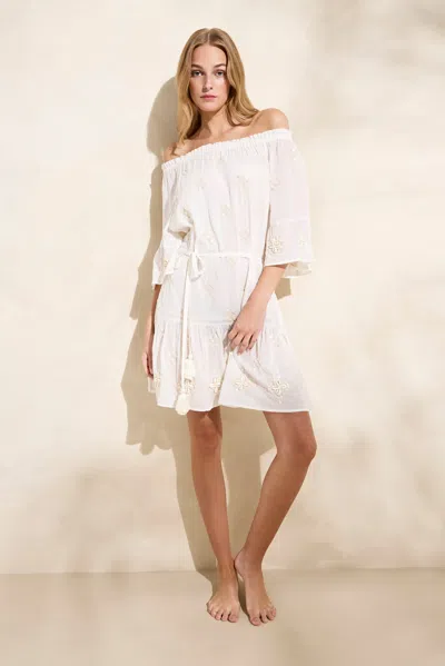 Marie Oliver Samara Cabana Dress In Vanilla Shell