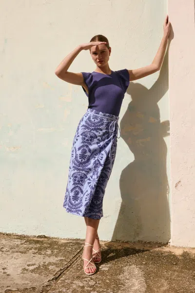 Marie Oliver Sandra Skirt In Serenity