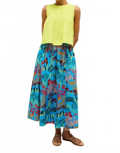 Marie Oliver Sasha Maxi Skirt In Amazon Azure In Blue