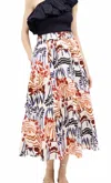 Marie Oliver Sasha Midi Skirt In Leopard Liar In Multi