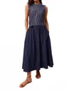 Marie Oliver Sasha Midi Skirt In Naval In Blue