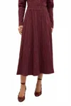 Marie Oliver Sasha Skirt In Merlot In Red