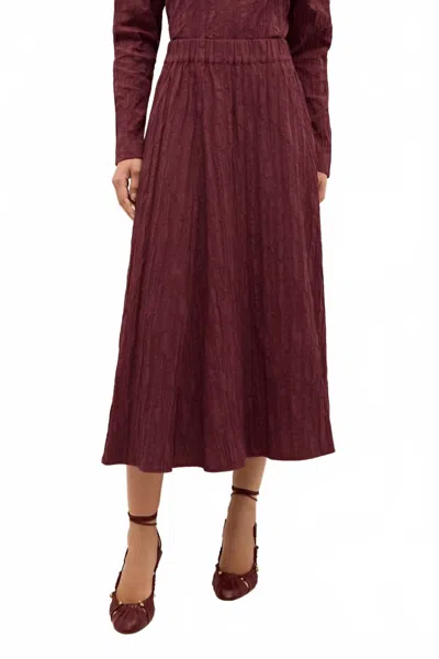 MARIE OLIVER SASHA SKIRT IN MERLOT