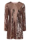 Marie Oliver Scarlet Sequin Mini Dress In Brown
