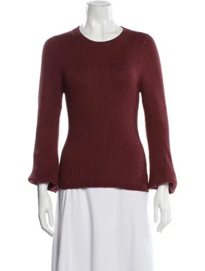Pre-owned Marie Oliver Scoop Neck Sweater In Brown