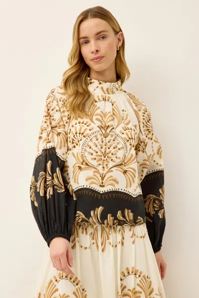 Marie Oliver Scottie Blouse In Fleuron