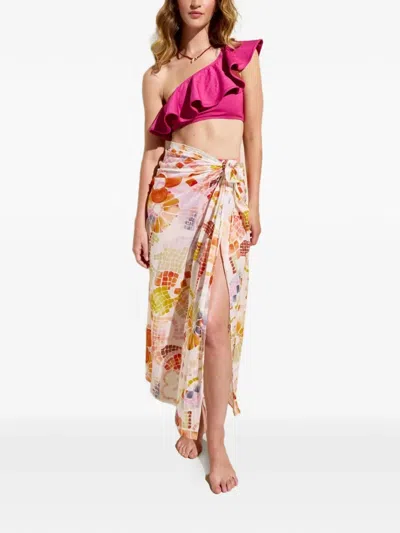 Marie Oliver Selena Mosaic-print Sarong In Multi