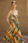 Marie Oliver Selene Cotton Midi Dress In Multi