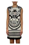 Marie Oliver Shawna Dress In Neutral Black/white In Multi