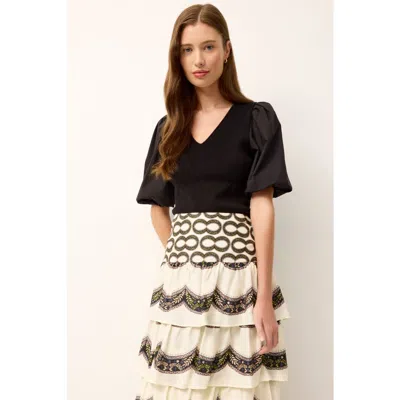 Marie Oliver Shayna Top In Black