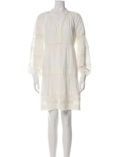 Pre-owned Marie Oliver Sheridan Mini Dress In White
