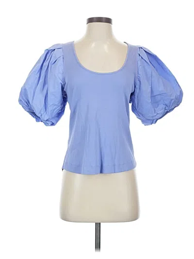Pre-owned Marie Oliver Short Sleeve T-shirt In Blue