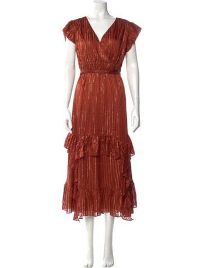 Pre-owned Marie Oliver Silk Long Dress W/ Tags