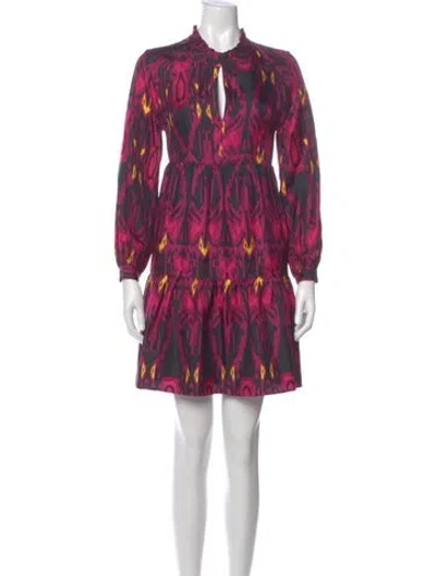 Pre-owned Marie Oliver Silk Mini Dress In Pink