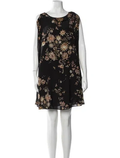 Pre-owned Marie Oliver Silk Mini Dress W/ Tags In Black