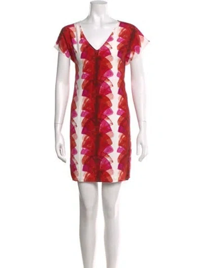 Pre-owned Marie Oliver Silk Mini Dress In White