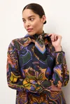 Marie Oliver Silk Scarf In Totem Scarf