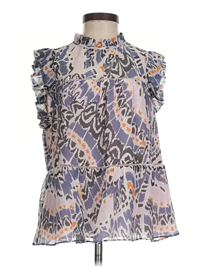 Pre-owned Marie Oliver Sleeveless Blouse In Gray