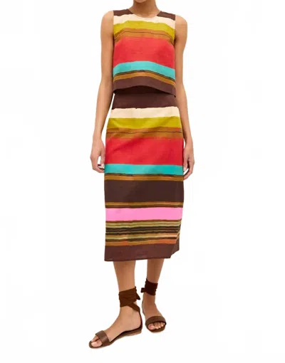 MARIE OLIVER SUTTON MIDI SKIRT IN GROTTO