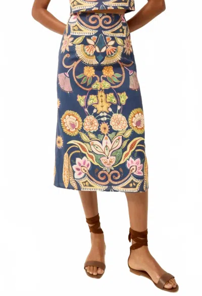 Marie Oliver Sutton Skirt In Neptune In Multi