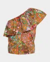 Marie Oliver Tahiti Mccauley Asymmetric Top In Multi
