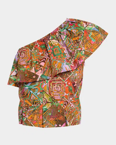 Marie Oliver Tahiti Mccauley Asymmetric Top In Multi