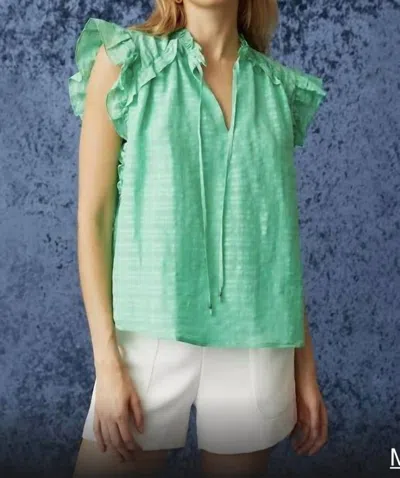 Marie Oliver Tate Top In Matcha In Green