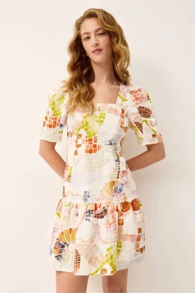 Marie Oliver Temma Mini Dress In Travertine In Multi