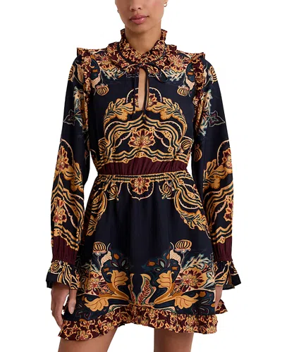 Marie Oliver Thalia Relaxed Mini Dress In Blue