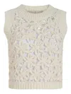 Marie Oliver Thea Shell Sleeveless Top In Ecru In White