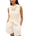 Marie Oliver Thea Shell Sleeveless Top In Ecru