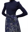 Marie Oliver Tinley Turtleneck Sweater In Dusk In Blue