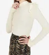 Marie Oliver Tinley Turtleneck Top In Whitecap In Multi