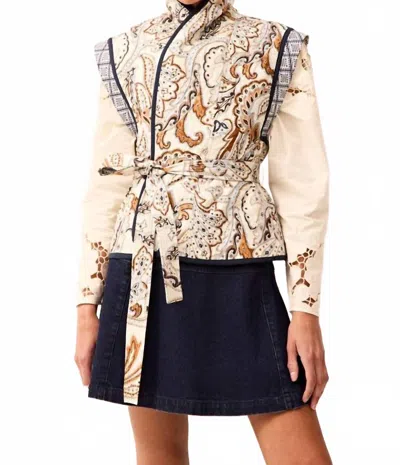 Marie Oliver Trinity Bowie Vest In Blue In Multi