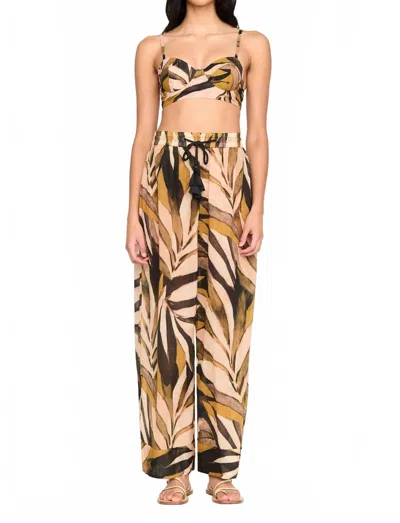 Marie Oliver Ariel Pant In Tropical Sand In Brown