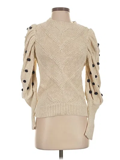 Pre-owned Marie Oliver Turtleneck Sweater In Tan