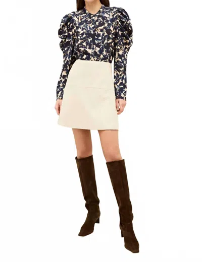 Marie Oliver Tysen Long Sleeve Blouse In Pyrite In Multi