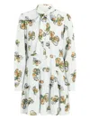 Marie Oliver Ulanie Butterfly-print Tiered Dress In Multi