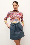 Shop Marie Oliver Vallie Skirt In Space Blue