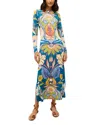 Marie Oliver Vaughn Floral-print Long-sleeve Dress In Perennial