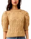 Marie Oliver Vayda Half Sleeve Sweater In Nude