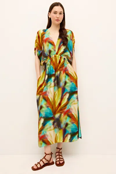 Marie Oliver Venus Caftan In Green